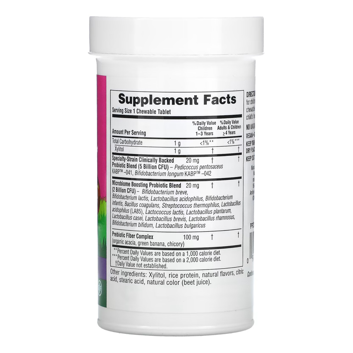 Kids Probiotic Bi-Layer Chewable - 30 tabs. Фото 2
