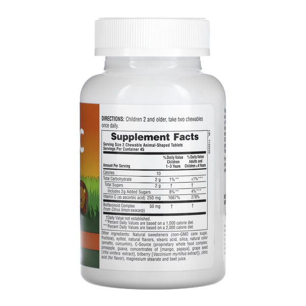 Kids Vit C Chewable - 90 tabs. Фото 4