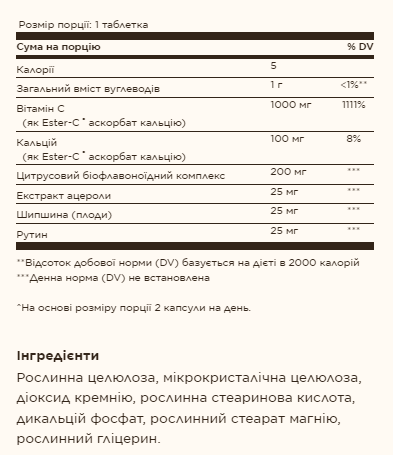 Ester-C® Plus 1000 mg Vitamin C - 60 tabs. Фото 2