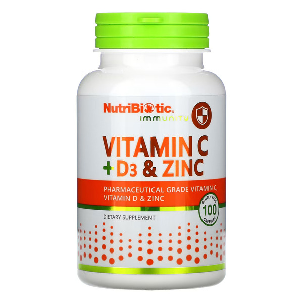 Vitamin C+D3 & Zinc - 100 caps. Фото 3