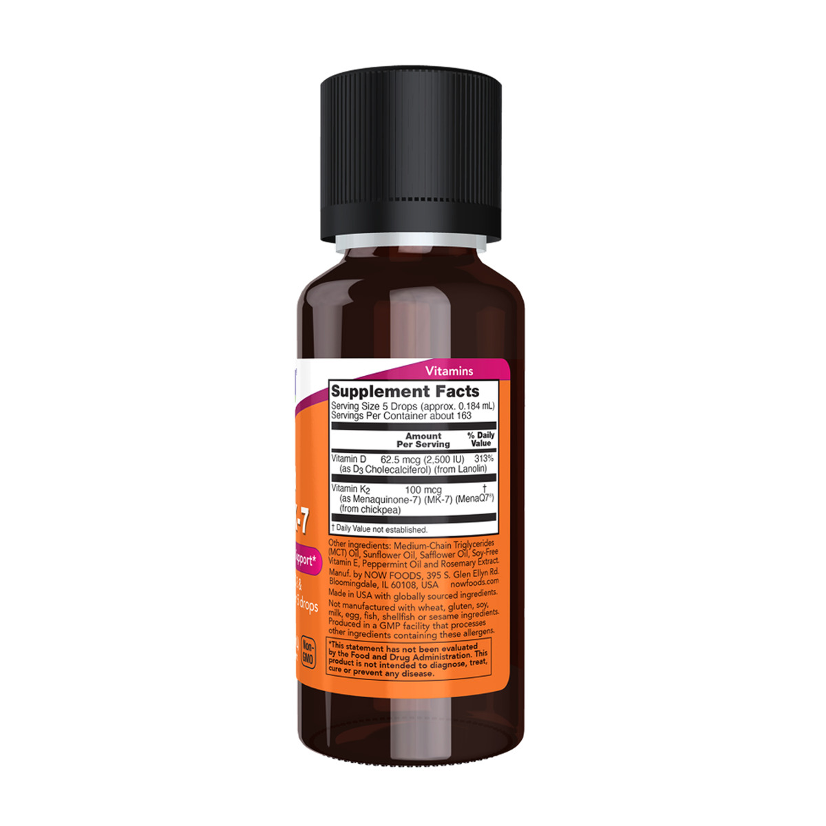 VIT D-3 & MK-7 Liquid- 30ml. Фото 5