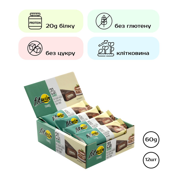 FitWin - 12х60g Tiramisu. Фото 4