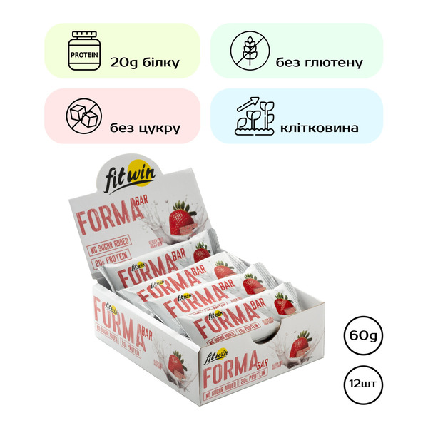 Forma Bar - 12x60g Strawberry yogurt. Фото 5
