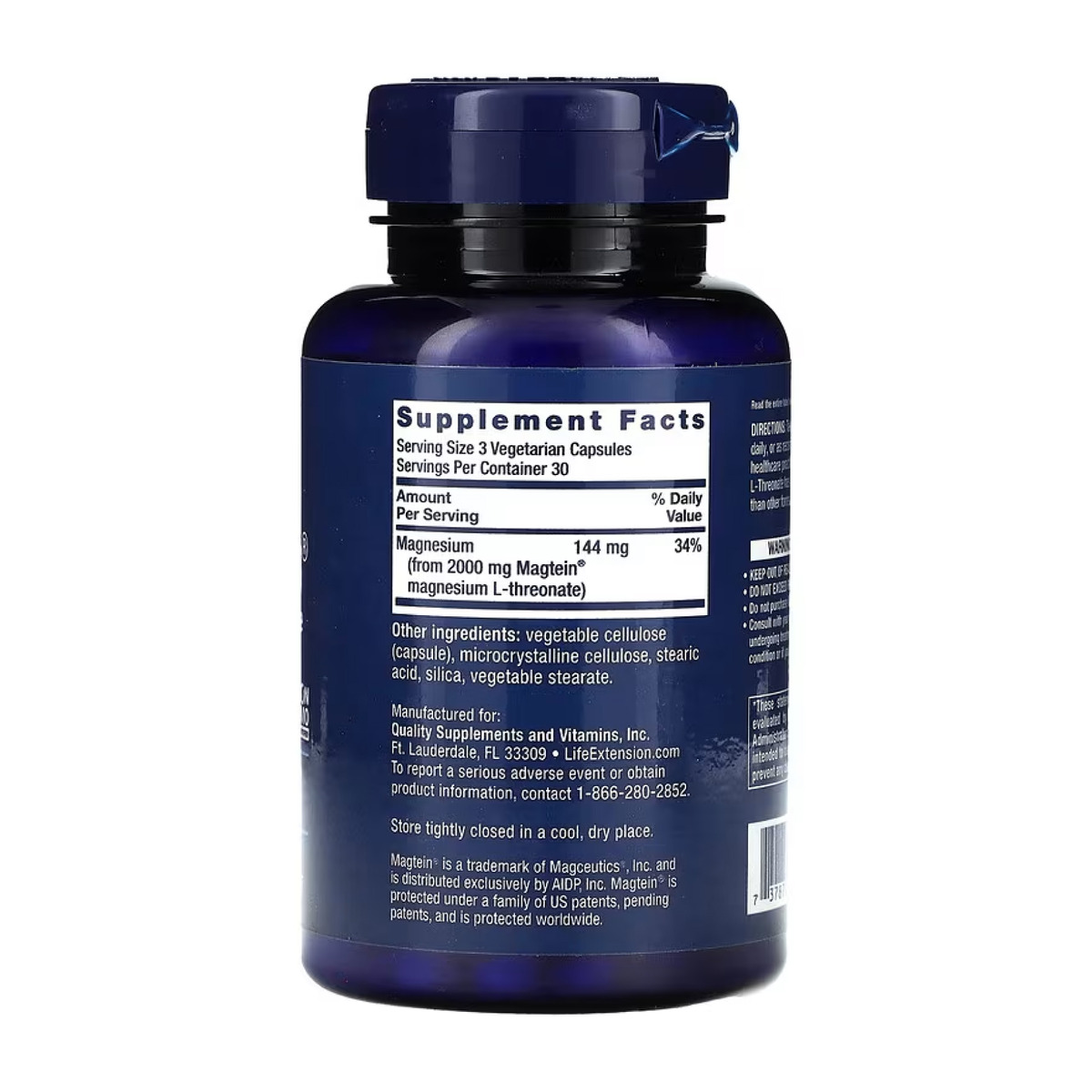 Neuro-Mag® Magnesium L-Threonate - 90 vcaps. Фото 2