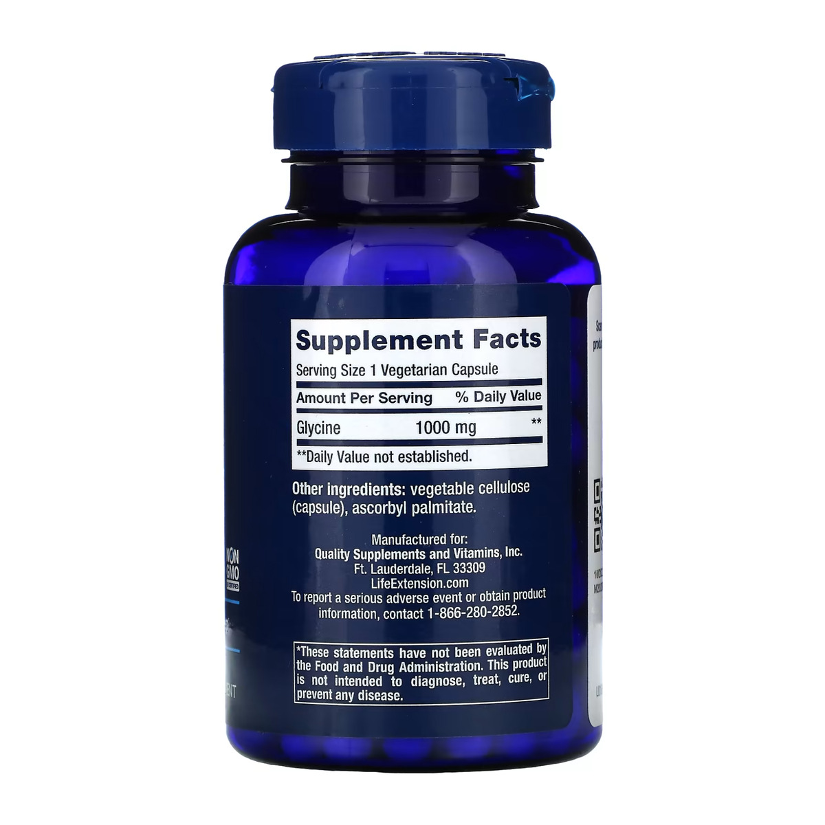 Glycine 1000 mg - 100 vcaps. Фото 2