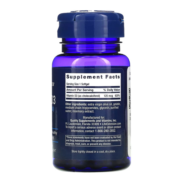 Vitamin D3 125 mcg (5000 IU) - 60 softgels. Фото 4