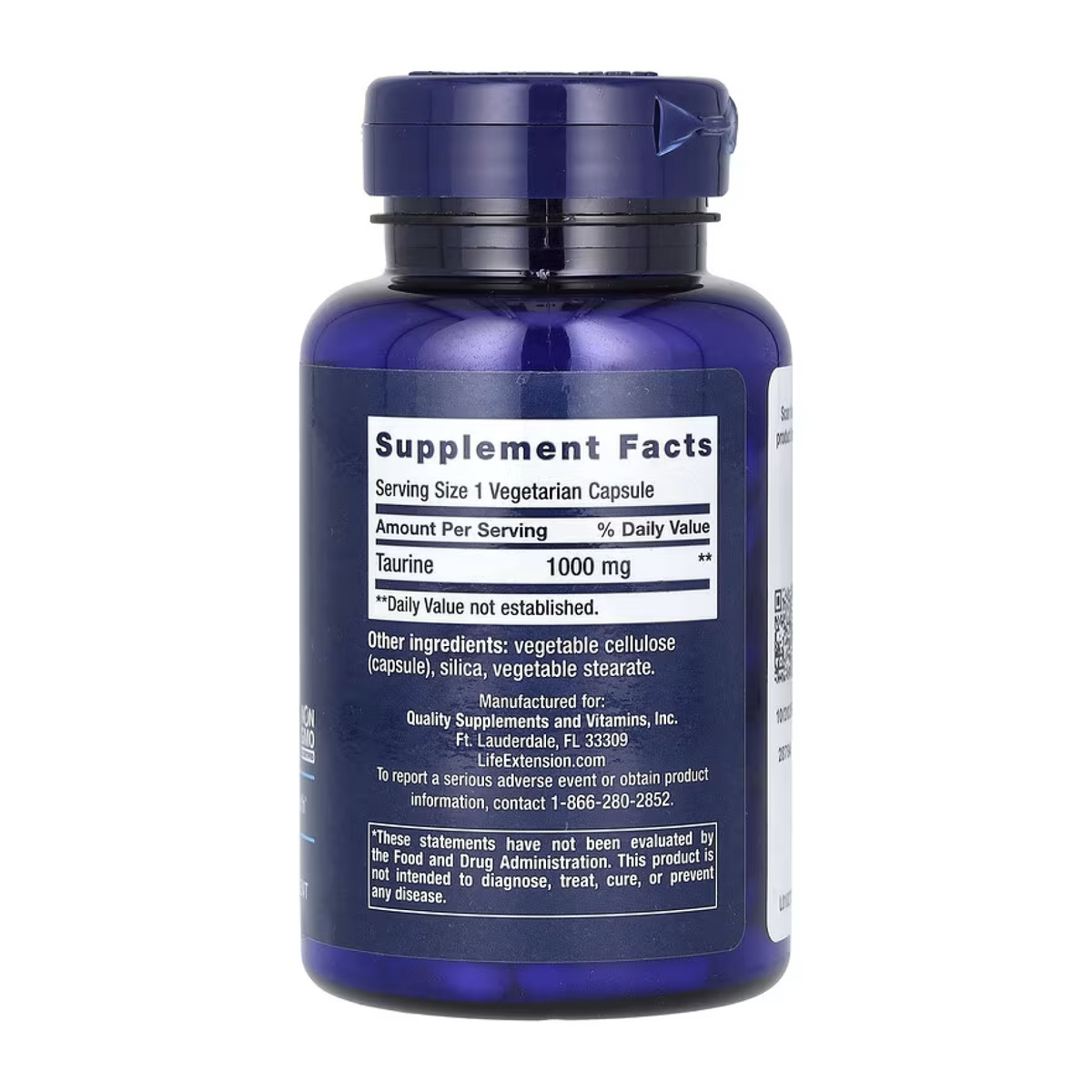 Taurine 1000mg - 90 vcaps. Фото 4
