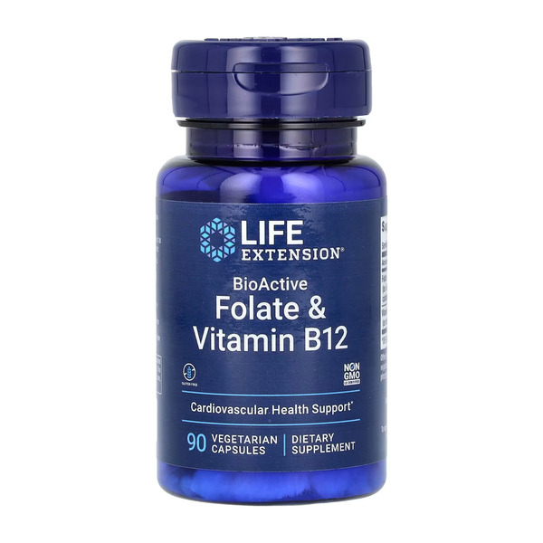 BioActive Folate & Vitamin B12 - 90 vcaps. Фото 3