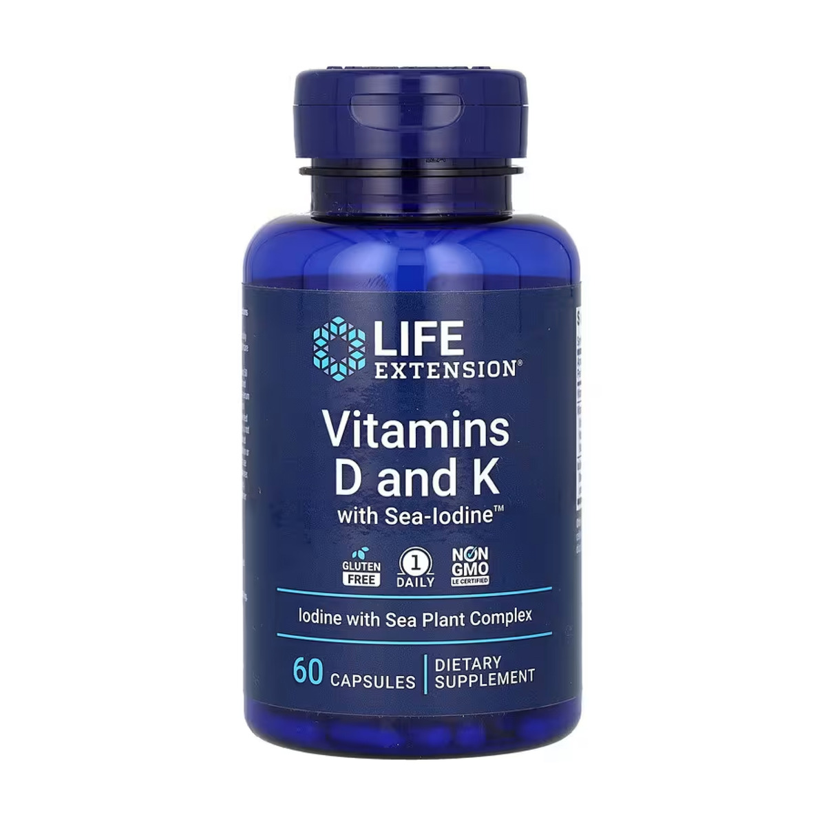 Vitamins D and K with Sea-Iodine™ - 60 caps. Фото 3