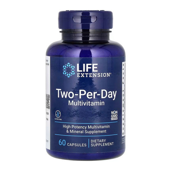 Two-Per-Day Multivitamin - 60 caps. Фото 3