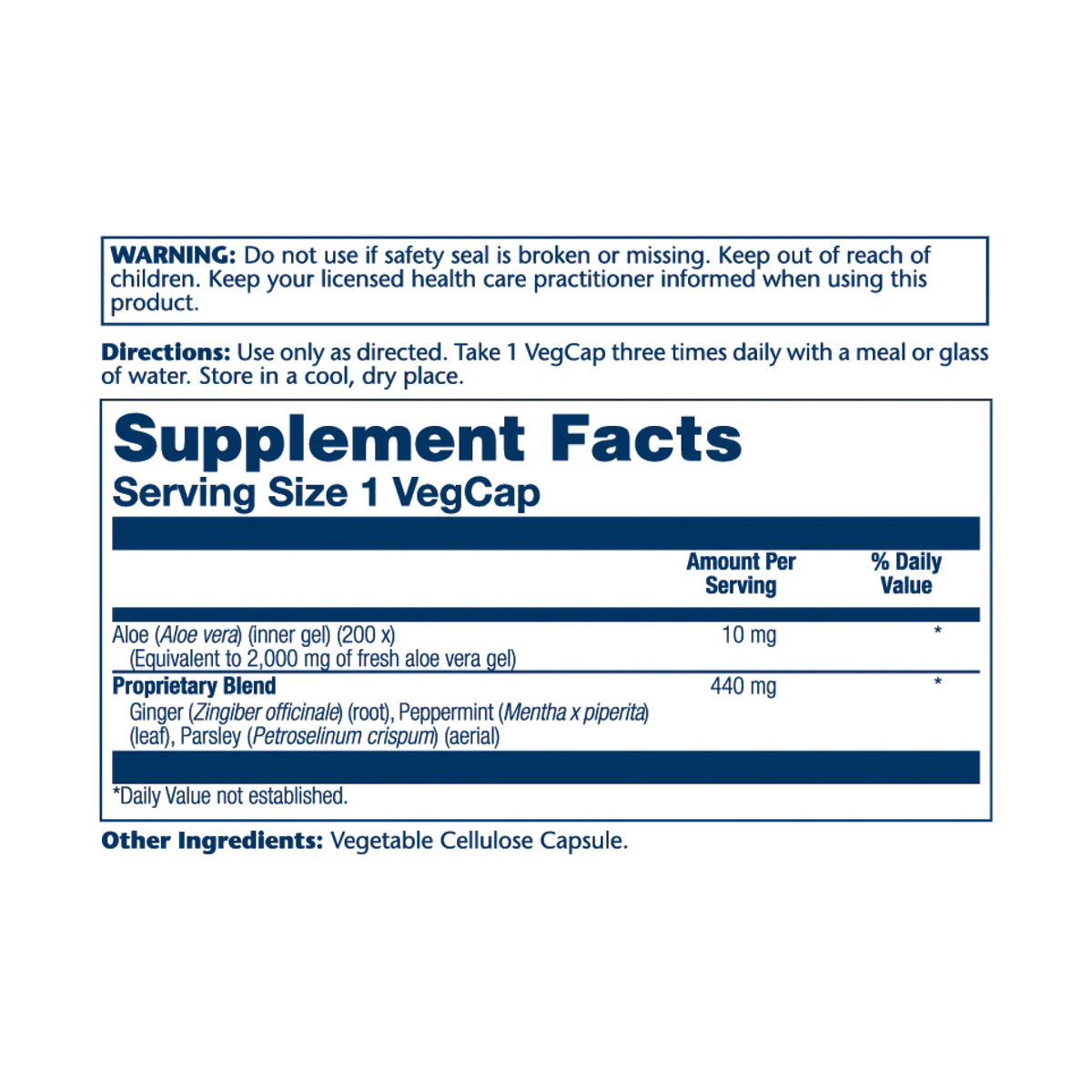 Aloe Vera Gel 10mg - 100 vcaps. Фото 4