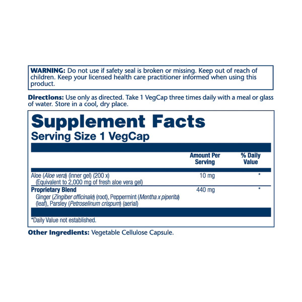 Aloe Vera Gel 10mg - 100 vcaps. Фото 2