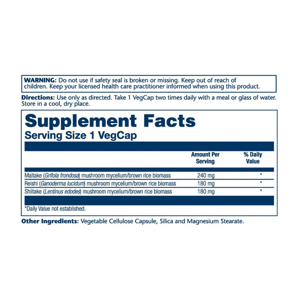 Mushroom Immune Complex 600mg - 100 vcaps. Фото 4