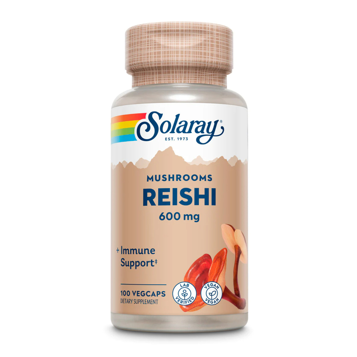 Reishi Mushroom 600mg - 100ct. Фото 3