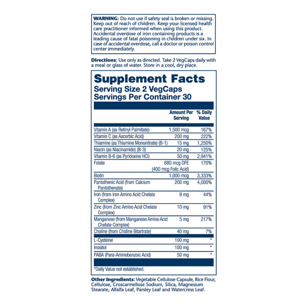 Hair Nutrients - 60 vcaps. Фото 2