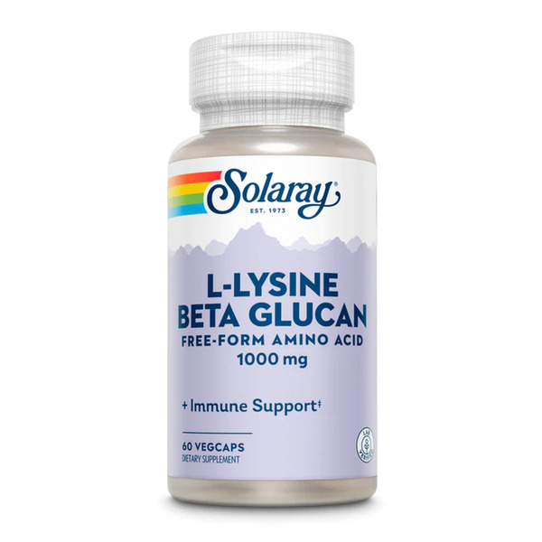 L-Lysine with Beta Glucan 1000mg - 60 vcaps. Фото 3