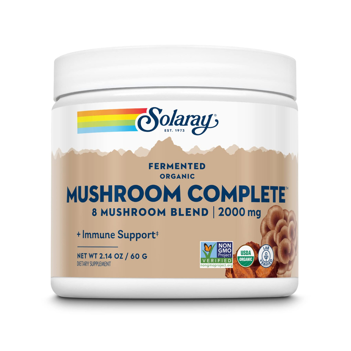 Organic Fermented Mushroom Complete 2000mg - 60g. Фото 3