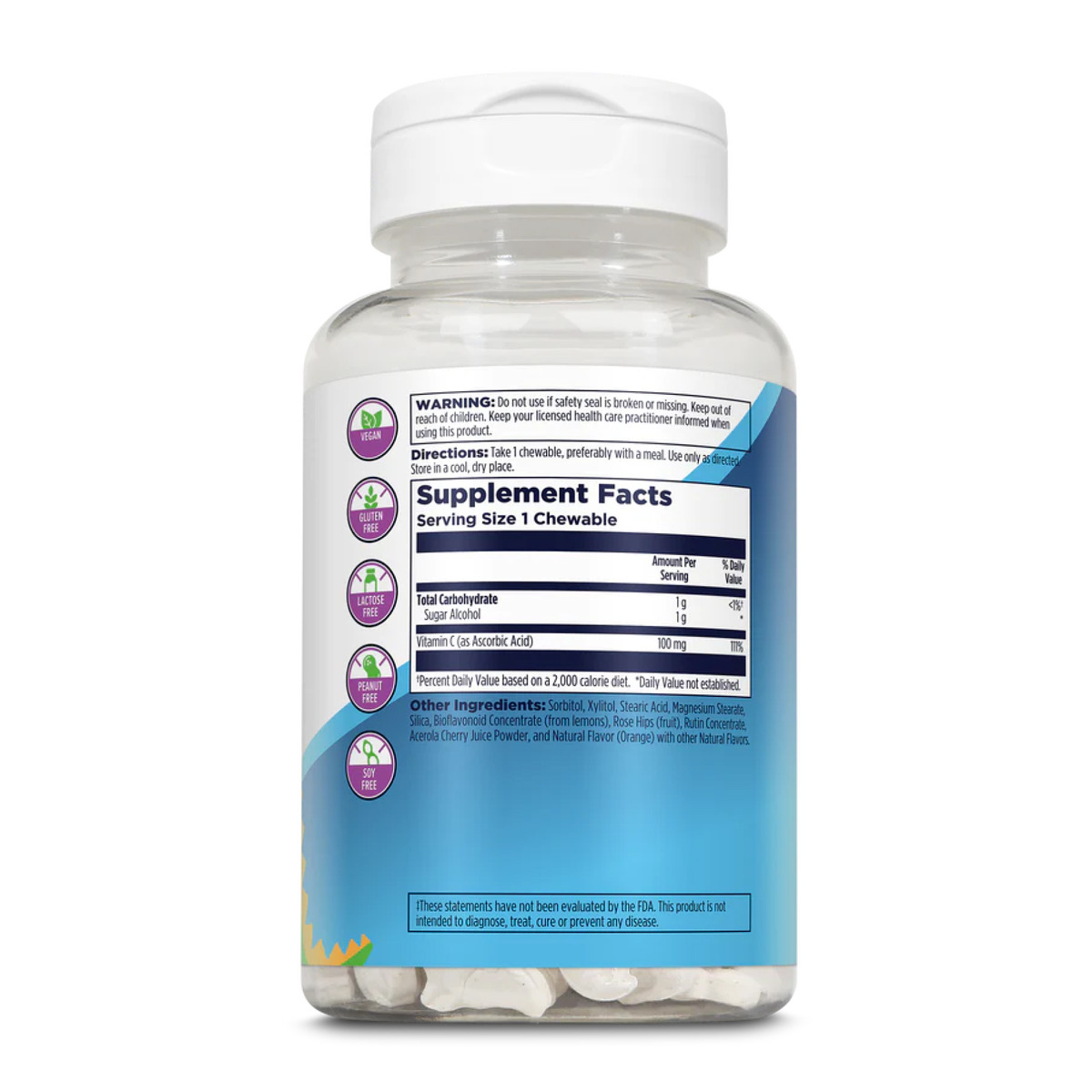 C-Rex 100mg - 100 chewable Orange. Фото 5