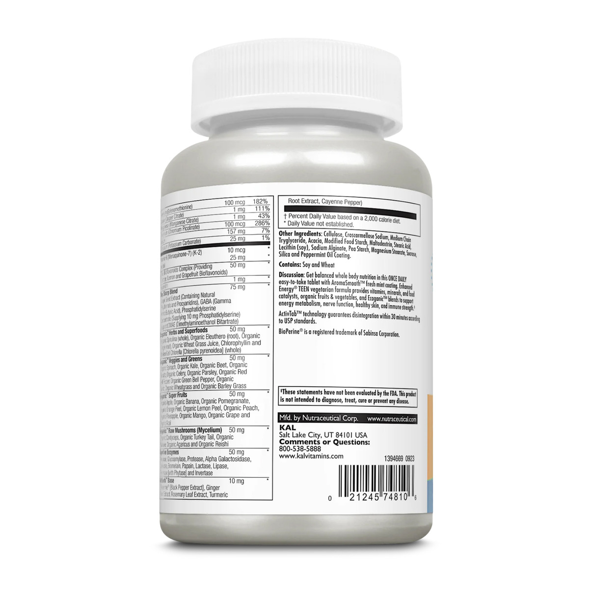 Enhanced Energy for Teens - 60 tabs. Фото 3