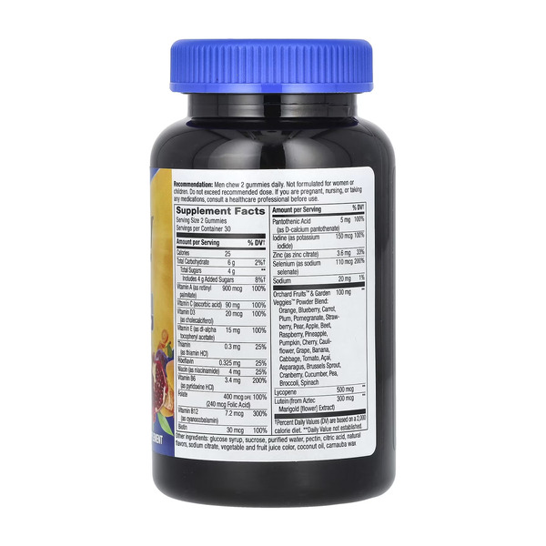 Men's 50+ Multivitamin - 60 gummies. Фото 4
