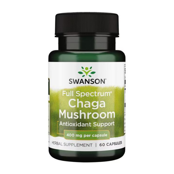 Full Spectrum Chaga Mushroom 400 mg - 60 caps. Фото 3