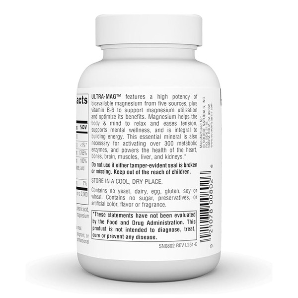 Ultra-Mag Magnesium Complex - 60 tabs. Фото 6