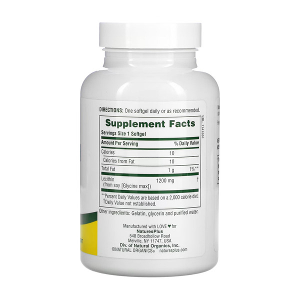 Lecithin 1200 mg - 90 softgels. Фото 4