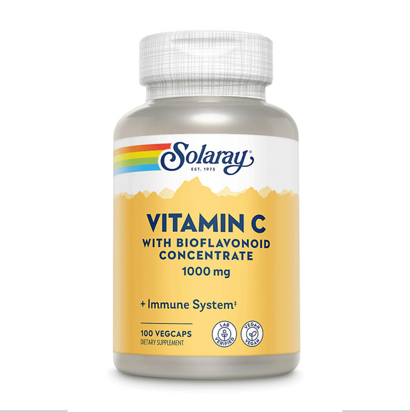 Vitamin C with Rose Hips, Acerola & Bioflavonoids 1000mg - 100 vcaps. Фото 3