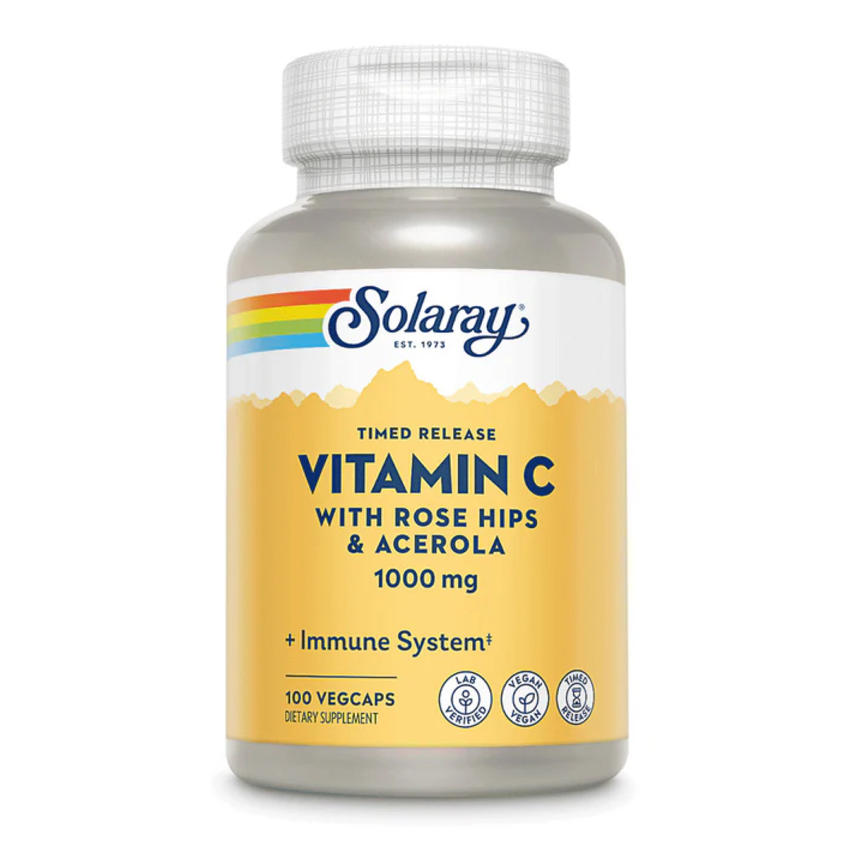 Vitamin C with Rose Hips & Acerola 1000mg - 100 vcaps