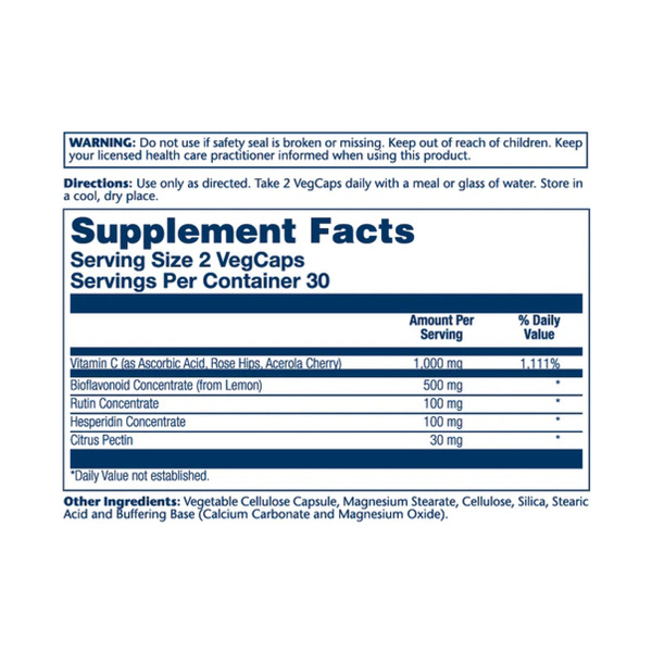 Super Bio Vitamin C 1000mg - 100 vcaps. Фото 4