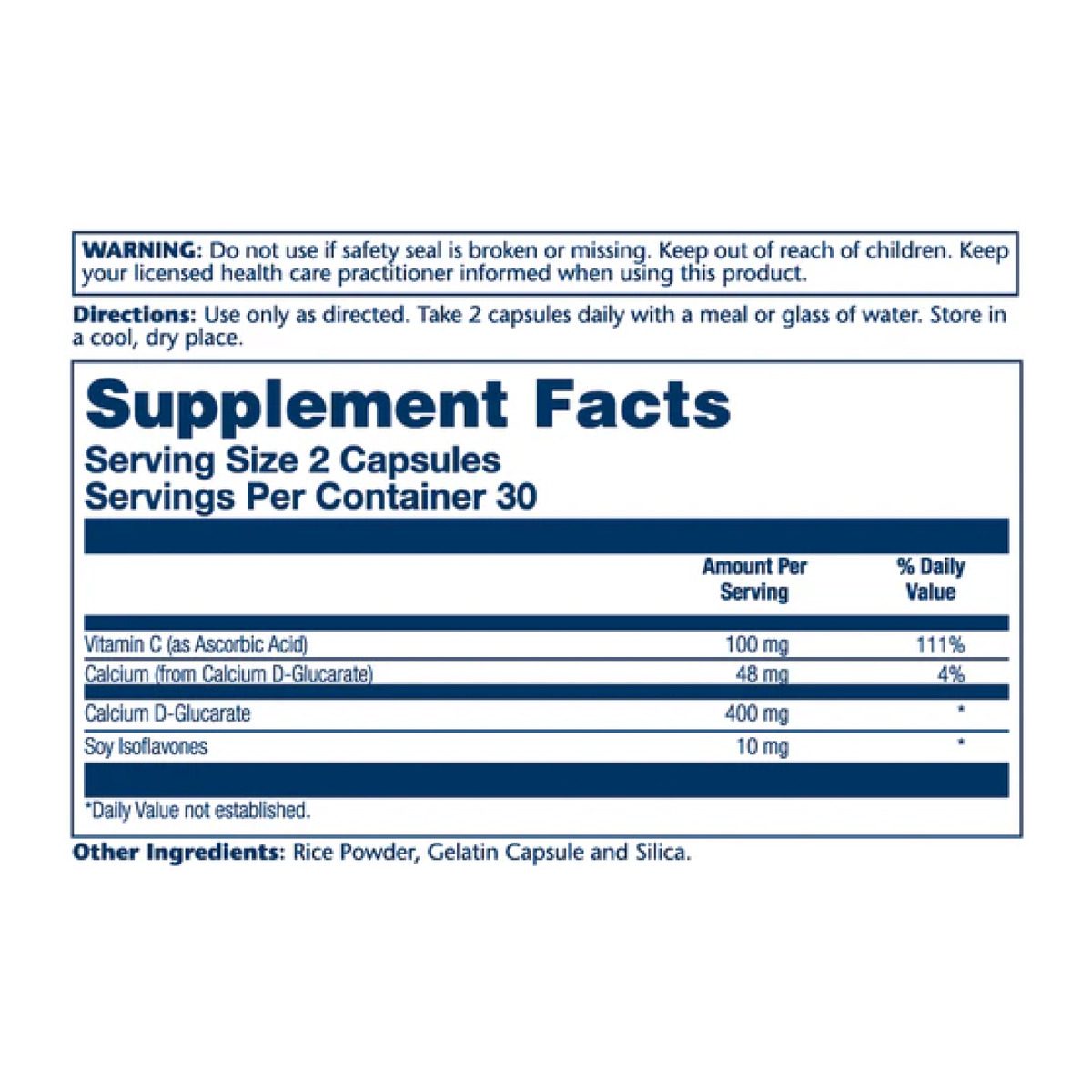Calcium D-Glucarate 400mg - 60 caps. Фото 4