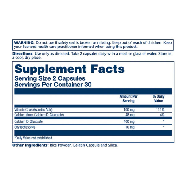 Calcium D-Glucarate 400mg - 60 caps. Фото 2