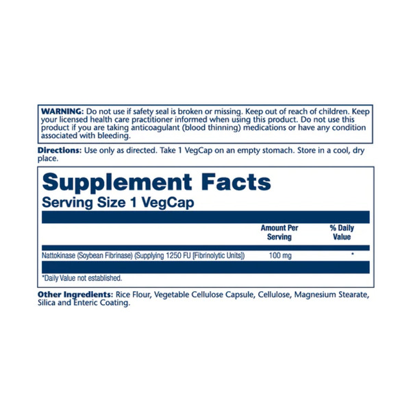 Nattokinase 100mg - 30 vcaps. Фото 2