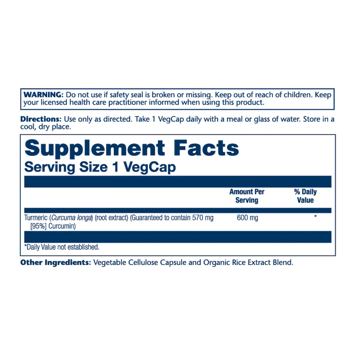 Turmeric Root Extract One 600mg - 30 vcaps. Фото 4