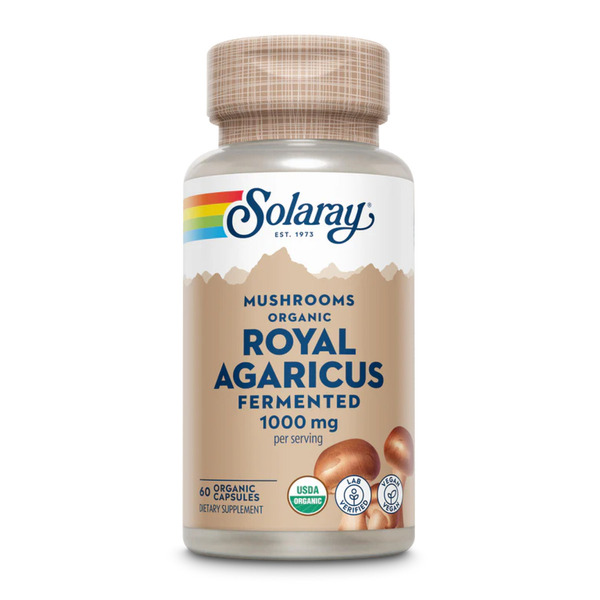 Org Grown Fermented Royal Agaricus 1000mg - 60 caps. Фото 3