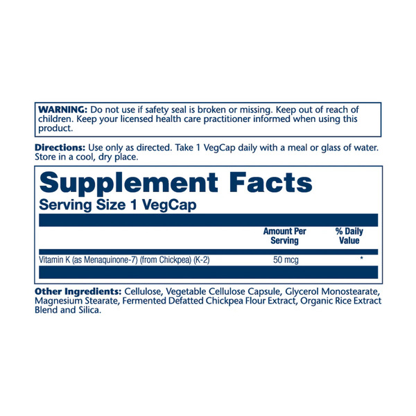 Vitamin K-2 MK-7 50mcg - 30 vcaps. Фото 4