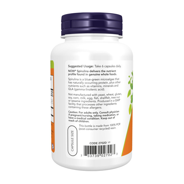 Spirulina 500 mg - 120 vcaps. Фото 3