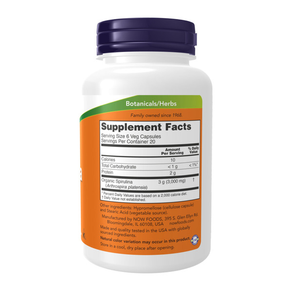 Spirulina 500 mg - 120 vcaps. Фото 2