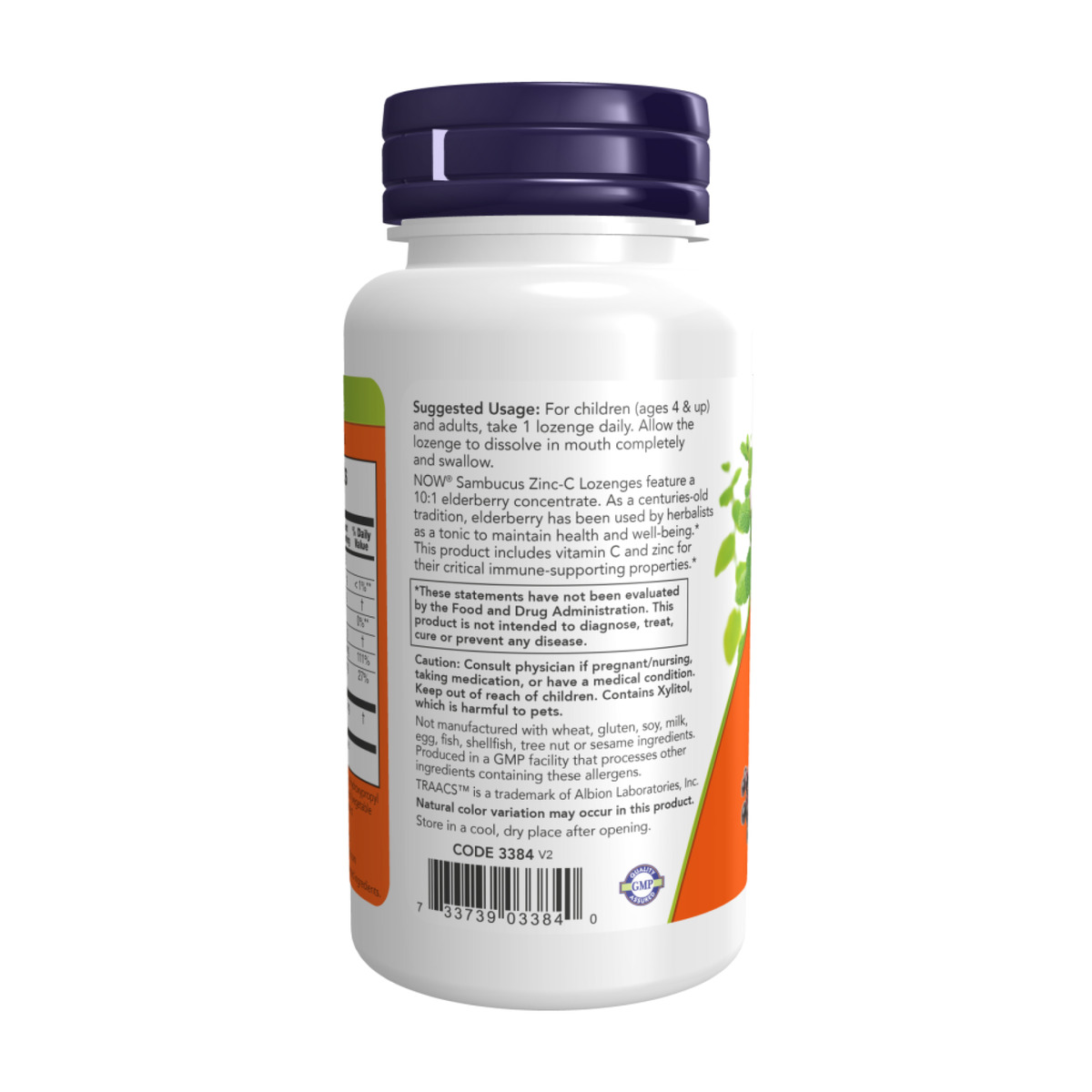 Sambucus Zinc-C - 60 lozenges. Фото 3