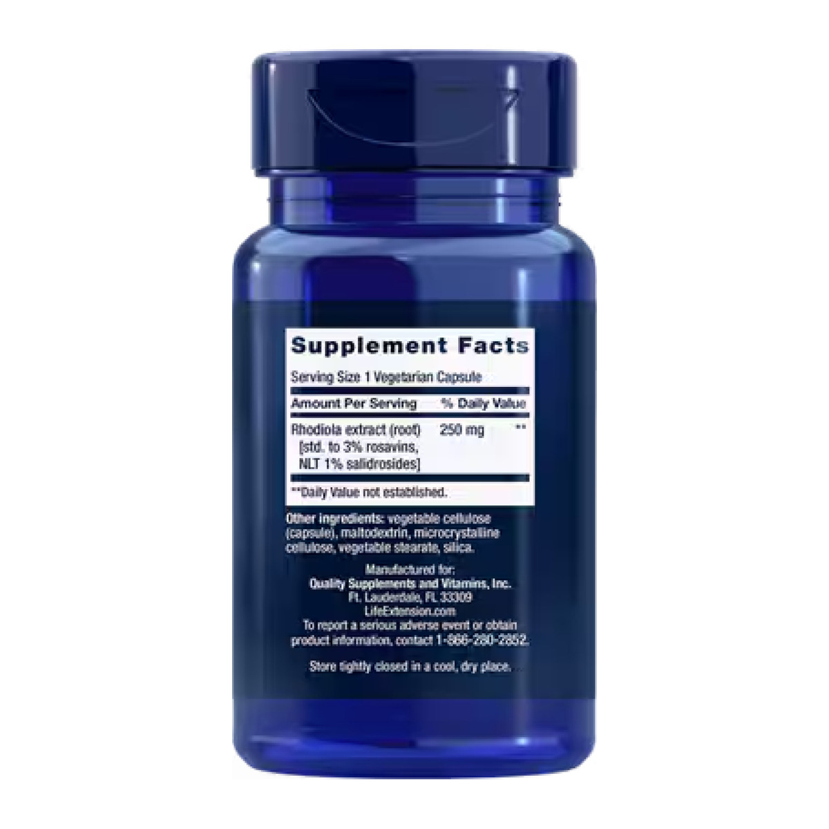 Rhodiola Extract 250mg - 60 veg caps. Фото 4