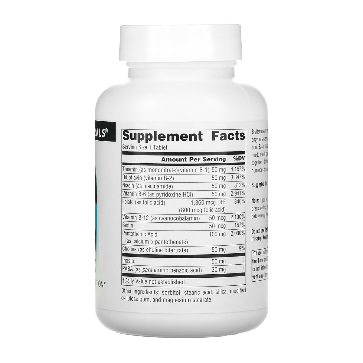 Vitamin B-50 Complex 50mg - 100 tabs. Фото 4