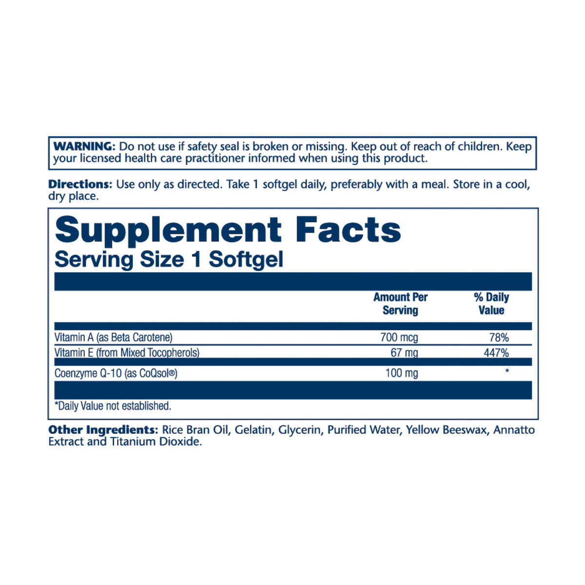 Bio CoQ10 100mg - 30 softgels. Фото 2