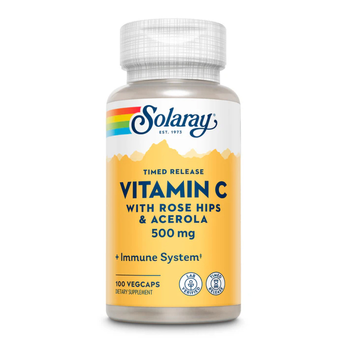 Vitamin C with Rose Hips & Acerola, Timed Release 500mg - 100 vcaps. Фото 3