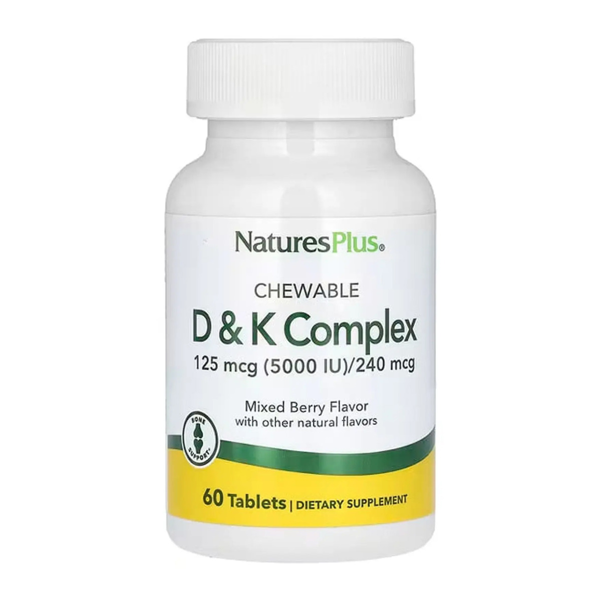 VIT D & K Complex 125mcg 5000 IU/ 240 mcg - 60 tabs. Фото 3