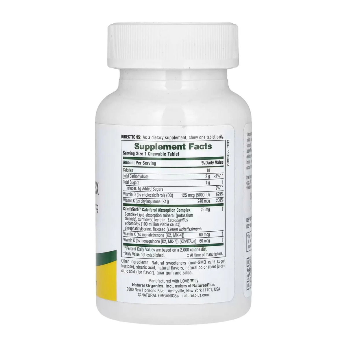 VIT D & K Complex 125mcg 5000 IU/ 240 mcg - 60 tabs. Фото 4