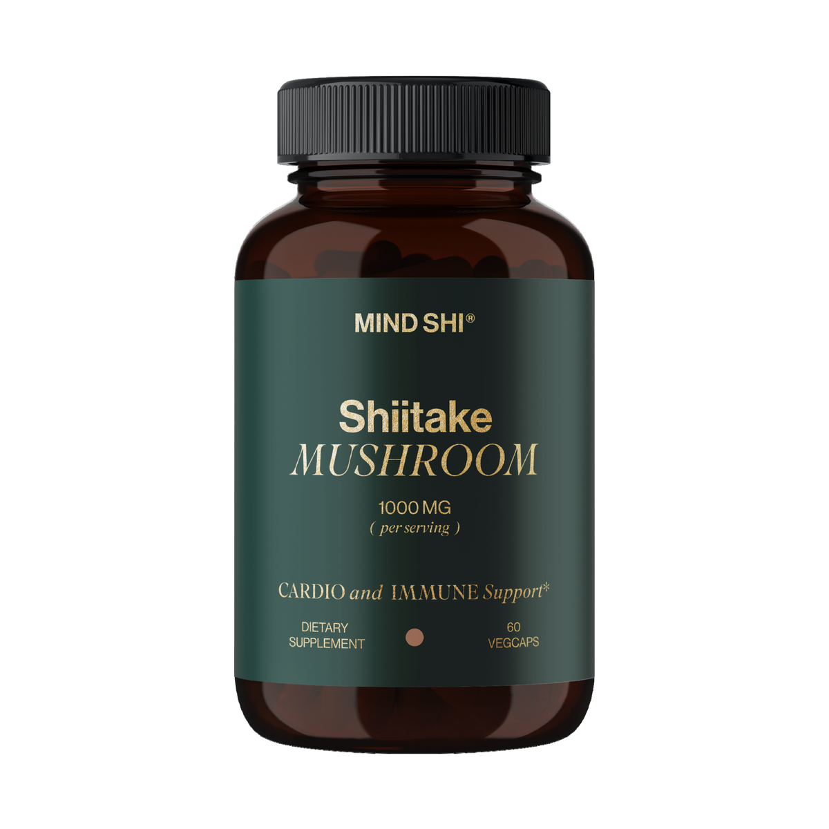 Shiitake Mushroom 1000 mg - 60 vegcaps. Фото 4