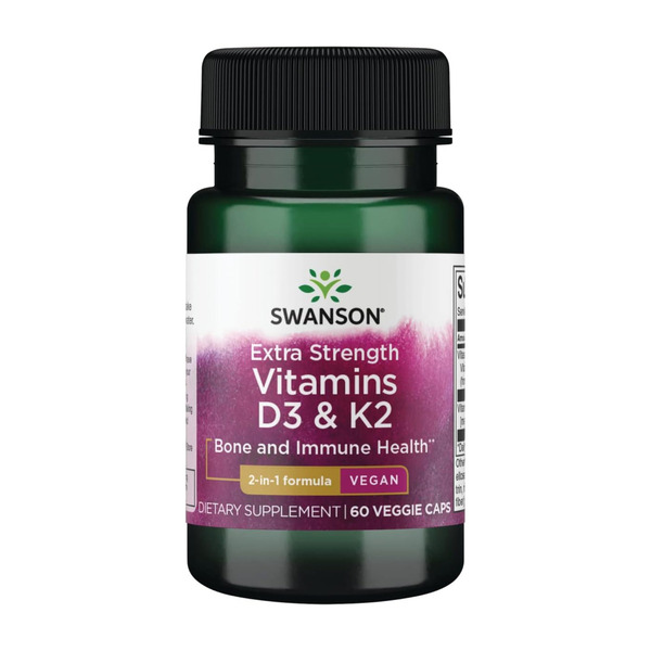 Extra Strength D3 & K2 5000 Iu & 100mcg - 60 vcaps. Фото 3