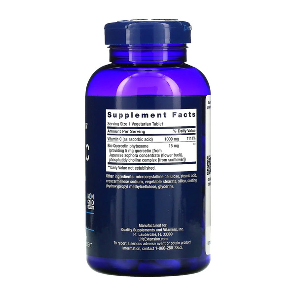 Vitamin C and Bio-Quercetin Phytosome - 250 tabs. Фото 4