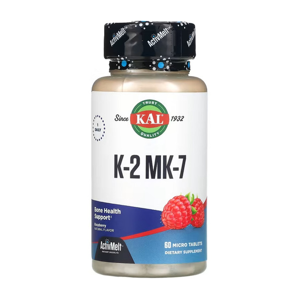 K-2 MK-7 ActivMelt 100 mcg - 60 tabs. Фото 3