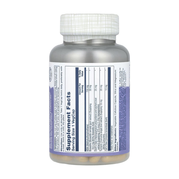 MSM 750mg - 90 cap. Фото 2
